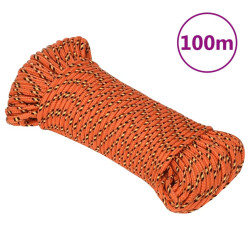Corda de barco 5 mm 100 m polipropileno laranja