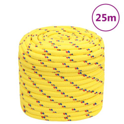 Corda de barco 16 mm 25 m polipropileno amarelo