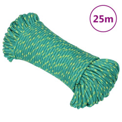 Corda de barco 5 mm 25 m polipropileno verde