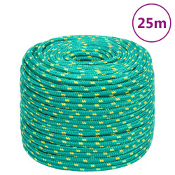 Corda de barco 6 mm 25 m polipropileno verde