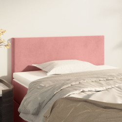 Cabeceira de cama veludo 90x5x78/88 cm rosa