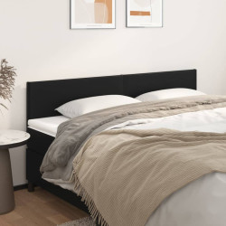 Cabeceiras preto 200x5x78/88 cm couro artificial