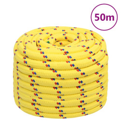 Corda de barco 20 mm 50 m polipropileno amarelo