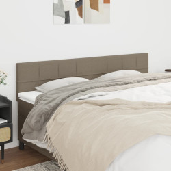 Cabeceiras cinzento-acastanhado 160x5x78/88 cm tecido