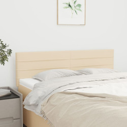 Cabeceiras creme 144x5x78/88 cm tecido