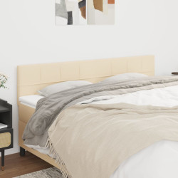 Cabeceiras creme 200x5x78/88 cm tecido