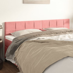 Cabeceiras rosa 180x5x78/88 cm veludo