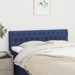 Cabeceiras azul 160x7x78/88 cm tecido