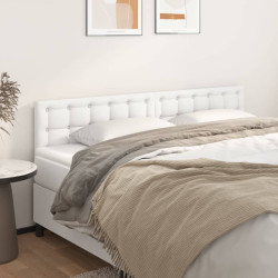 Cabeceiras branco 160x5x78/88 cm couro artificial