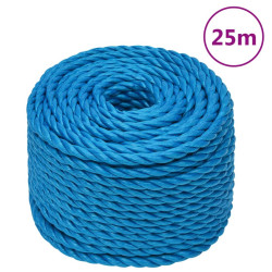 Corda de trabalho 12 mm 25 m polipropileno azul
