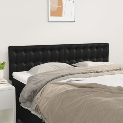 Cabeceiras preto 144x5x78/88 cm couro artificial