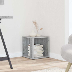 Mesa de apoio 33x33x34,5cm derivados de madeira cinzento sonoma