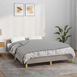 Manta pesada 9 kg 120x180 cm tecido cinza