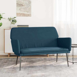 Banco 108x79x79 cm veludo azul