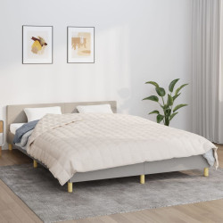 Manta pesada 11 kg 220x230 cm tecido creme-claro