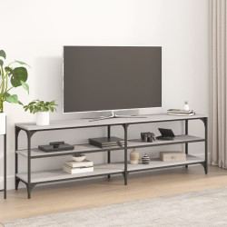 Móvel para TV 160x30x50 cm derivados de madeira cinzento sonoma
