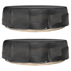 Capas p/ espreguiçadeira ilha 2 pcs 8 ilhós ø188x50 cm redondo