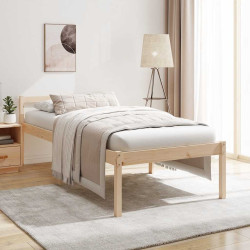 Cama de solteiro p/ idosos 90x190 cm pinho maciço