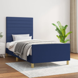 Estrutura de cama sem colchão 80x200 cm azul