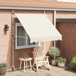 Toldo retrátil manual 200 cm creme