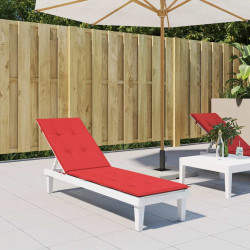Almofadão para cadeira de terraço (75+105)x50x4 cm vermelho
