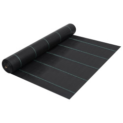 Tela para controlo de ervas e raízes PP 2x50 m preto
