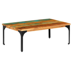 Mesa de centro 100x60x35cm madeira recuperada maciça