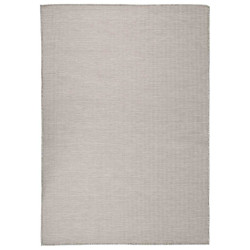 Tapete de tecido plano p/ exterior 160x230 cm cinzento claro