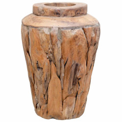 Jarra decorativa 40x60 cm madeira de teca maciça