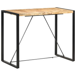 Mesa de bar 140x70x110 cm madeira de mangueira maciça