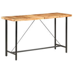 Mesa de bar 180x70x107 cm madeira de acácia maciça
