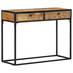 Mesa consola 100x35x75 cm madeira de mangueira maciça