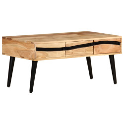 Mesa de centro 88x50x42 cm madeira de acácia maciça