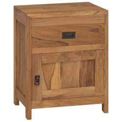 Mesa de cabeceira teca maciça 40x30x50 cm