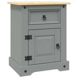 Mesa de cabeceira corona pinho mexicano 53x39x67 cm cinzento