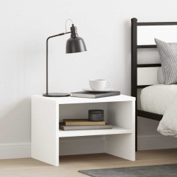 Mesa-de-cabeceira 40x30x30 cm aglomerado branco