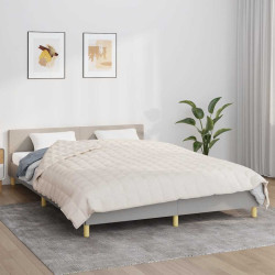Manta pesada 9 kg 200x200 cm tecido creme-claro