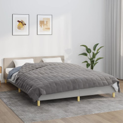 Manta pesada 15 kg 220x240 cm tecido cinzento