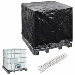 Cobertura para recipiente ibc com 8 ilhós 116x100x120 cm