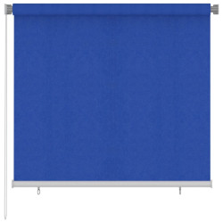 Estore de rolo para exterior 165 (l) x 140 (a) cm azul HDPE