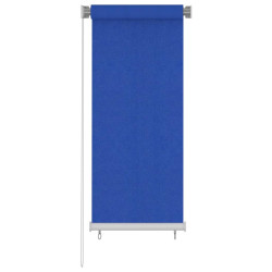 Estore de rolo para exterior 65 (l) x 140 (a) cm azul HDPE