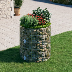 Canteiro elevado/cesto gabião poste ø100x100 cm aço galvaniz.