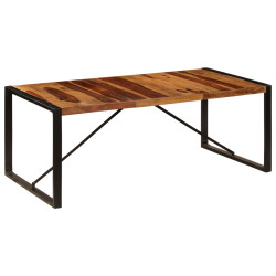 Mesa de jantar madeira de acácia maciça 200x100x75 cm