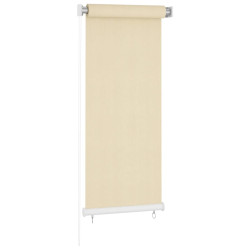 Estore de rolo para exterior cor creme 65 cm (l) x 140 cm (a) HDPE