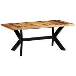 Mesa de jantar 180x90x75 cm madeira de acácia maciça