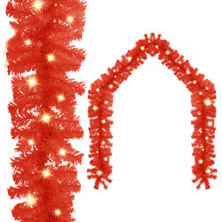 Grinalda de natal com luzes LED 20 m vermelho
