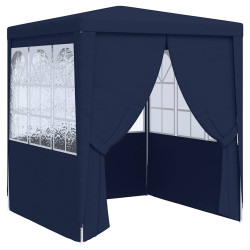 Tenda festas com paredes laterais 2x2 m 90 g/m² azul