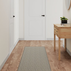 Tapete/passadeira 50x300 cm aspeto sisal platina