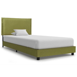 Estrutura de cama 90x200 cm tecido verde