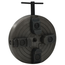 Mandril p/ madeira 4 garras c/ conexão m18 aço 150x63 mm preto
